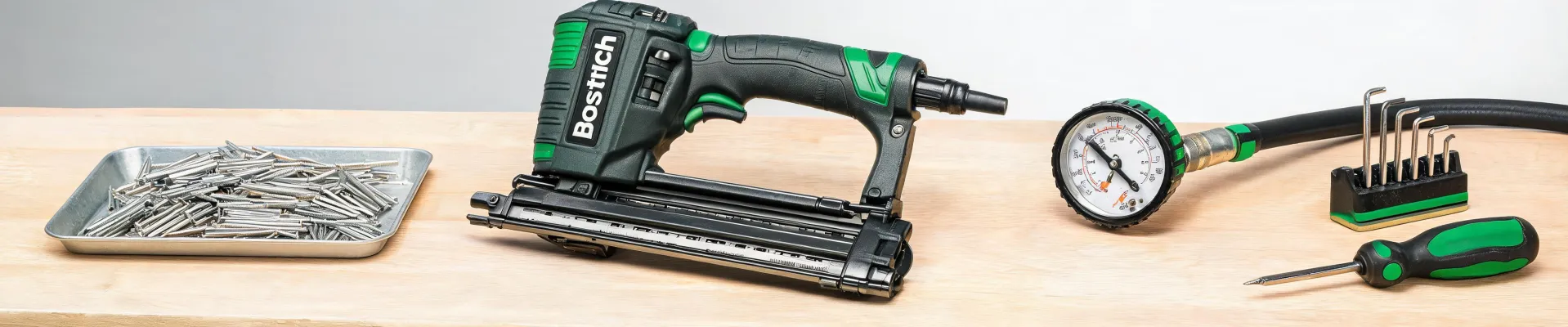 Bostitch blog header with tools and fasteners