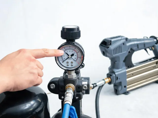 Checking compressor regulator before fastening